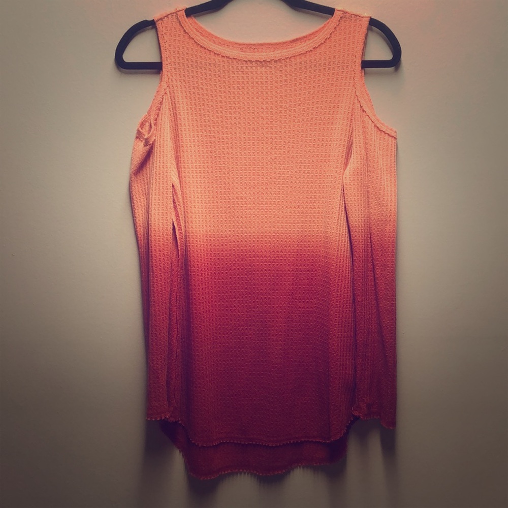 Two tone long sleeve shirt